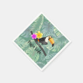 Serviettes en papier Tropical Toucan Pura Vida (Coin)