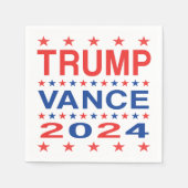 Serviettes en papier Trump Vance 2024 Étoiles (Devant)