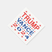 Serviettes en papier Trump Vance 2024 Étoiles (Coin)