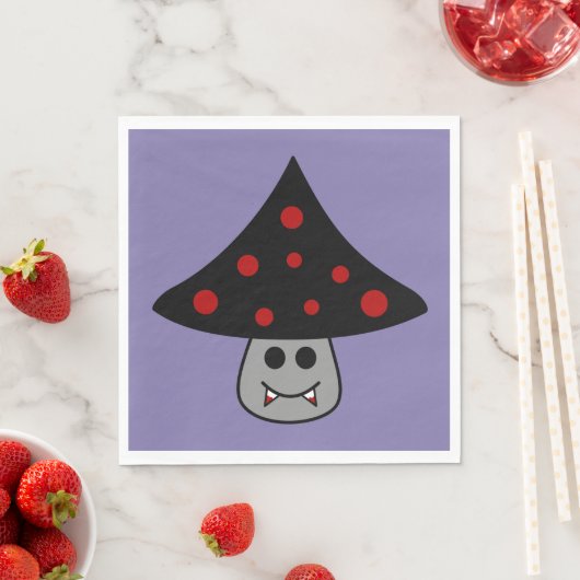 Serviettes en papier vampire de champignons (En situation)