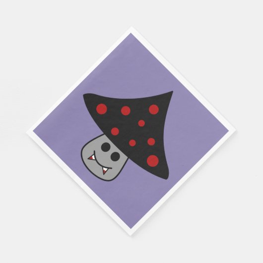 Serviettes en papier vampire de champignons (Coin)