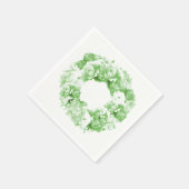 Serviettes en papier vert à menthe monochromatique (Coin)