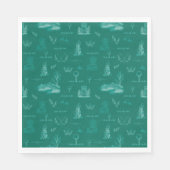 Serviettes en papier vert Augusta Golf (Devant)