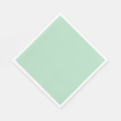 Serviettes en papier vert menthe élégantes – 3 épa (Coin)