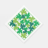 Serviettes en papier vert trèfle de la Saint-Patri (Coin)