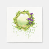 Serviettes en papier violet (Devant)