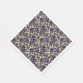 Serviettes en papier violet Pensée pour fête (Coin)