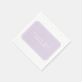 Serviettes En Papier Violet Simplement Élégant (Coin)