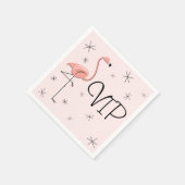 serviettes en papier VIP rose Flamant rose (Coin)