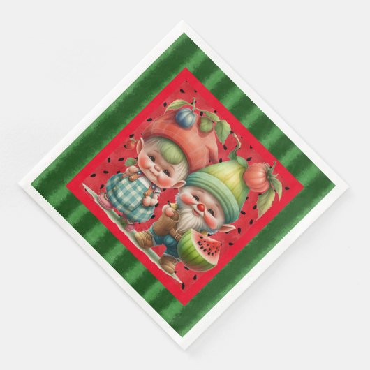 serviettes en papier Watermelon Gnomes (Coin)