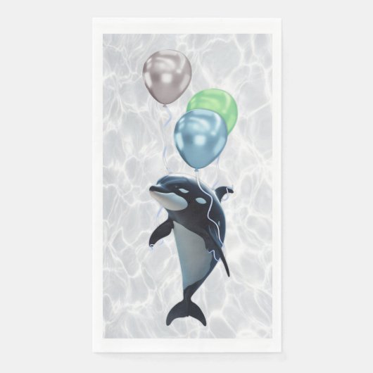 Serviettes en papier "Whale of a Time" (Devant)