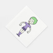 Serviettes en papier Zombie Femme (Coin)
