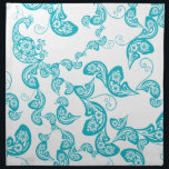 Serviettes En Tissus Floral Déco Peacock Paisley Chic Turquoise Mariage<br><div class="desc">Conçu par fat*fa*tin. Facile à customiser avec votre propre texte,  photo ou image. Pour des demandes personnalisées,  veuillez contacter fat*fa*tin directement. Des frais personnalisés s'appliquent. www.zazzle.com/fat_fa_tin www.zazzle.com/color_therapy www.zazzle.com/fatfatin_blue_knot www.zazzle.com/fatfatin_red_knot www.zazzle.com/fatfatin_mini_me www.zazzle.com/fatfatin_box www.zazzle.com/fatfatin_design www.zazzle.com/fatfatin_ink</div>