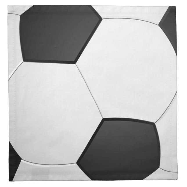 Serviettes En Tissus Illustration de football balle de football Napkin (Devant)