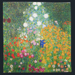 Serviettes En Tissus Jardin des fleurs Gustav Klimt Naples<br><div class="desc">Serviettes de jardin à fleurs Gustav Klimt. Peinture à l'huile sur toile de 1907. Achevé durant sa phase d’or, Flower Garden est l’un des tableaux paysagers les plus célèbres de Klimt. Les couleurs d'été éclatent dans cette oeuvre avec un beau mélange de fleurs orange, rouge, violet, bleu, rose et blanc....</div>