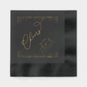 Serviettes estampées à la feuille (Recto)