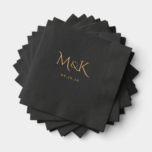 Serviettes Estampées à la Feuille (Insitu (empilé))