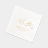 Serviettes Estampées à la Feuille (Gauche)