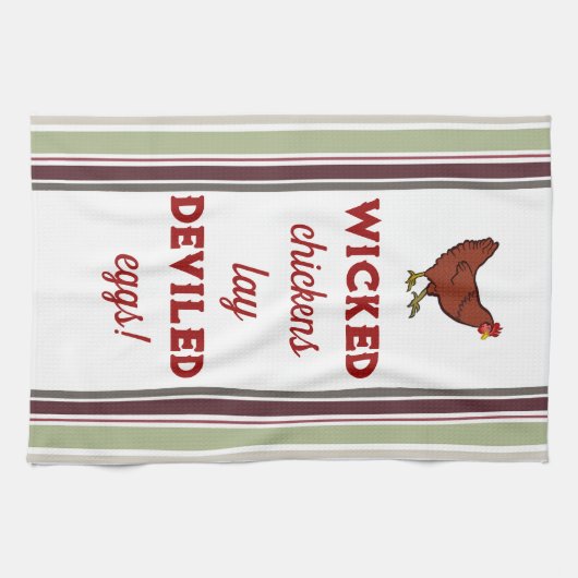 Serviettes et poulets chauds Serviette de cuisine (Horizontal)