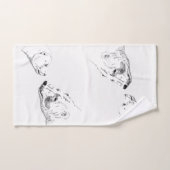 Serviettes faites sur commande réglées d'ours (Serviette à main)