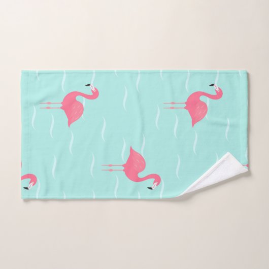 Serviettes flamands roses (Serviette à main)