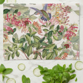 Serviettes florales de fleur de chèvrefeuille (Plié)