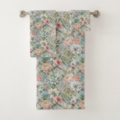 Serviettes Florales Douces Accent de Bain Rococo T (En situation)