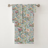 Serviettes Florales Romantiques Rococo Pastel Touc (En situation)