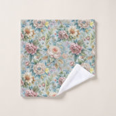 Serviettes Florales Romantiques Rococo Pastel Touc (Gant de toilette)