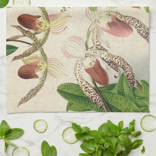 Serviettes florales tropicales de fleurs (Plié)