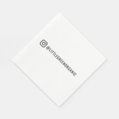 Serviettes Instagram | Vos serviettes en papier In (Coin)