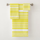 Serviettes Jaune et Blanche (En situation)