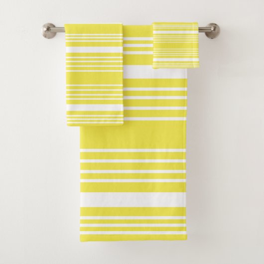 Serviettes Jaune et Blanche (En situation)