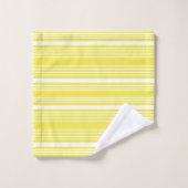 Serviettes Jaune et Blanche (Gant de toilette)