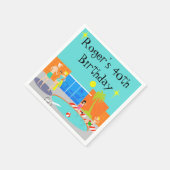 Serviettes jetables personnalisables Retro Pool Pa (Coin)