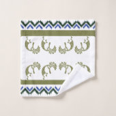 Serviettes Kokopelli du sud-ouest de l'Arizona (Gant de toilette)