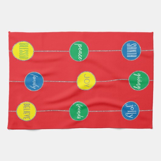 Serviettes "Messages de Noël" (Horizontal)