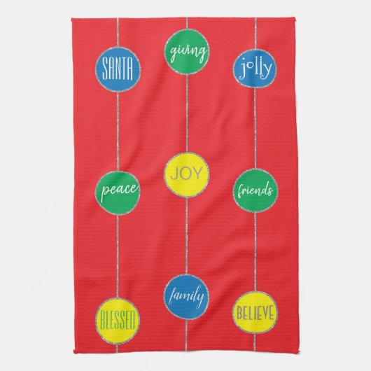 Serviettes "Messages de Noël" (Vertical)