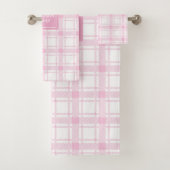 Serviettes minimalistes personnalisées Plaid Paste (En situation)