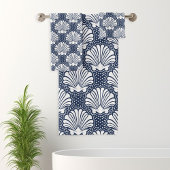 Serviettes Navy & Blanc Coquillage