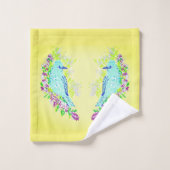 Serviettes : Oiseau (Gant de toilette)