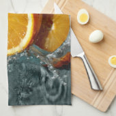 Serviettes Orange Splash (Quart Plié)