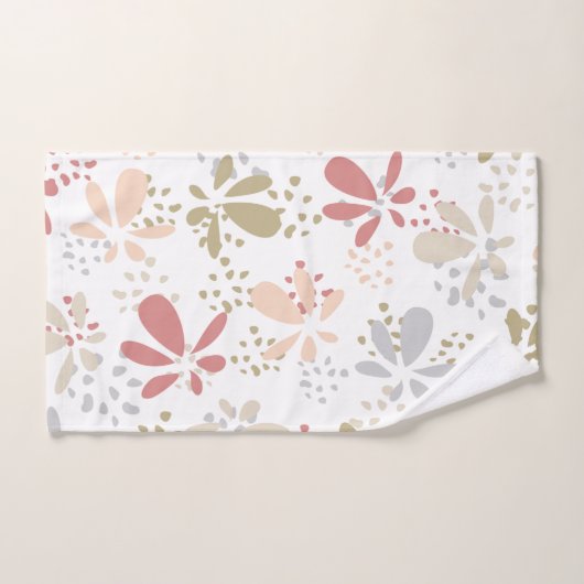 Serviettes Pastel Feuilles & Points (Serviette à main)