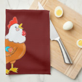 Serviettes Patchwork Poulet À Main (Quart Plié)