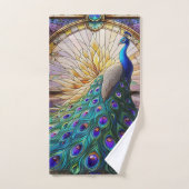 Serviettes Peacock En Verre Tiré : Serviettes De B (Serviette à main)