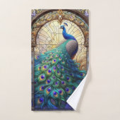 Serviettes Peacock En Verre Tiré : Serviettes De B (Serviette à main)