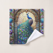 Serviettes Peacock En Verre Tiré : Serviettes De B (Gant de toilette)
