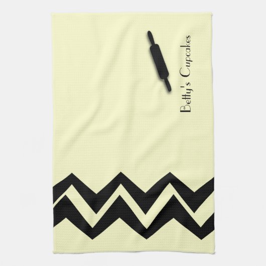 Serviettes personnalisées Art déco Rolling (Vertical)