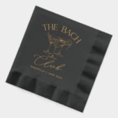 Serviettes personnalisées Club Bach avec estampage (Gauche)