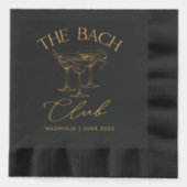 Serviettes personnalisées Club Bach avec estampage (Recto)